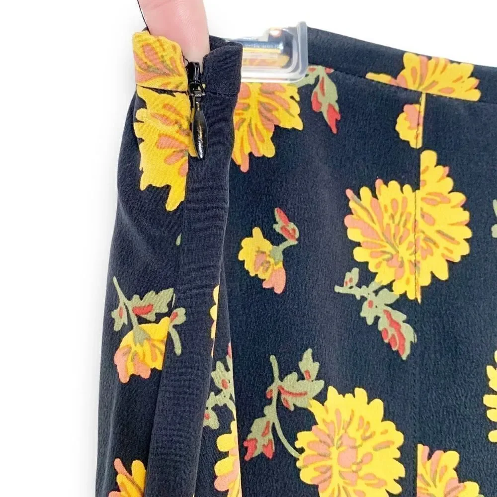 Veronica Beard Weller Floral-print Flounce Mini Skirt in Black Multi Women’s 2